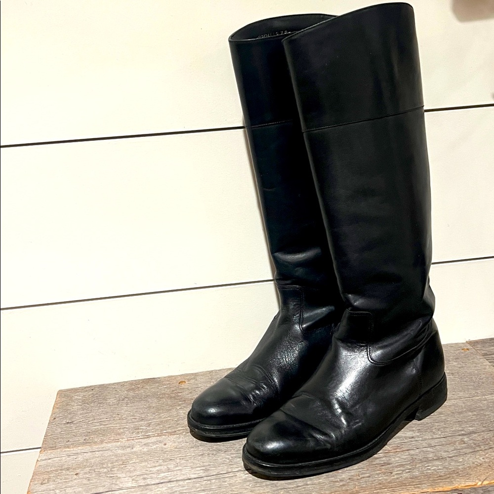 LAUREN by Ralph Lauren Designer Knee high leather Boots